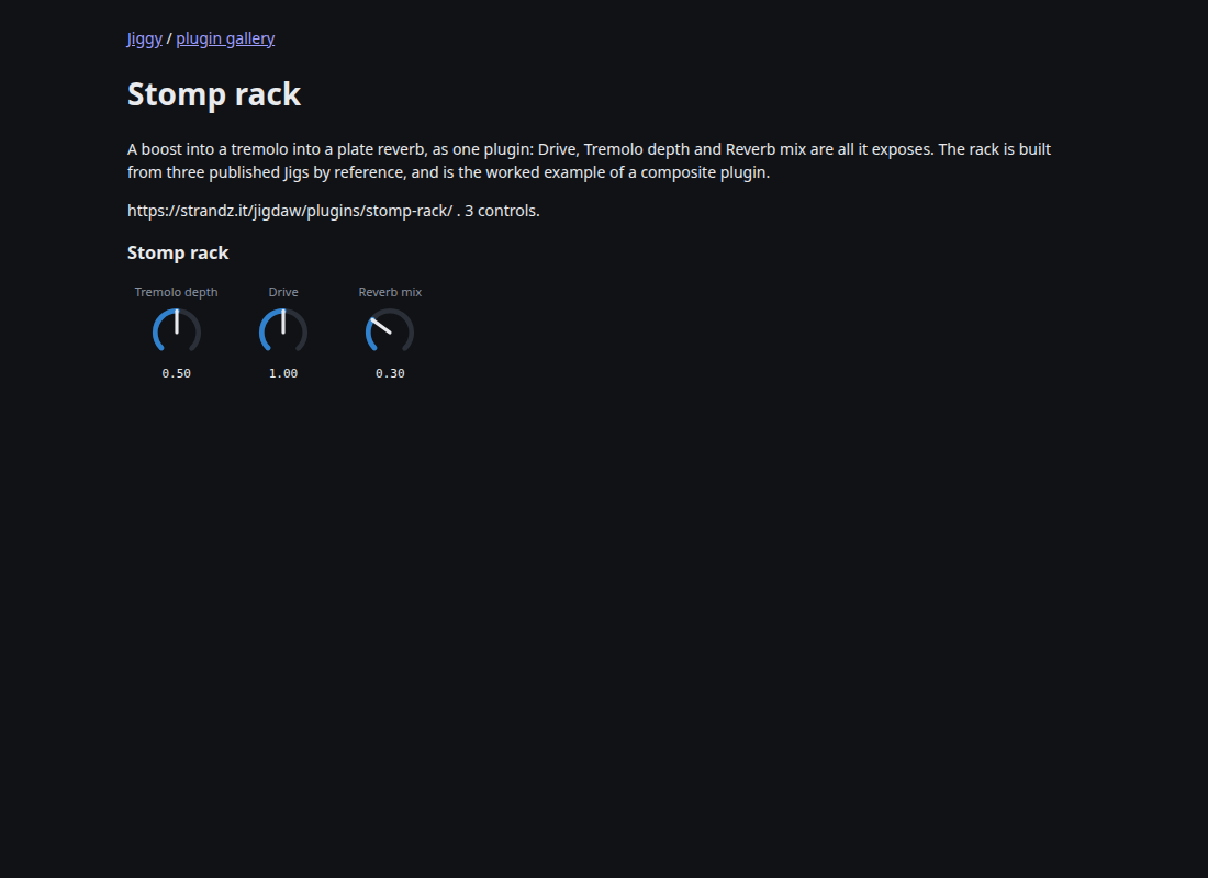 Stomp rack