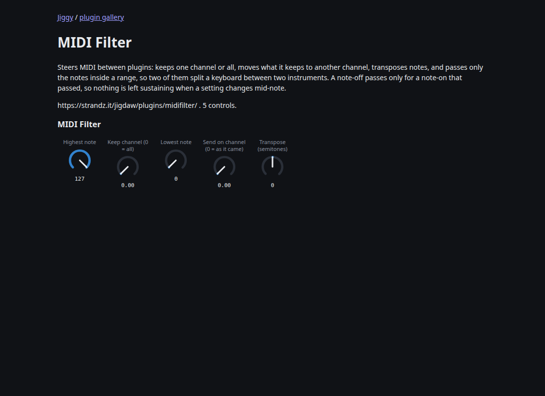 MIDI Filter